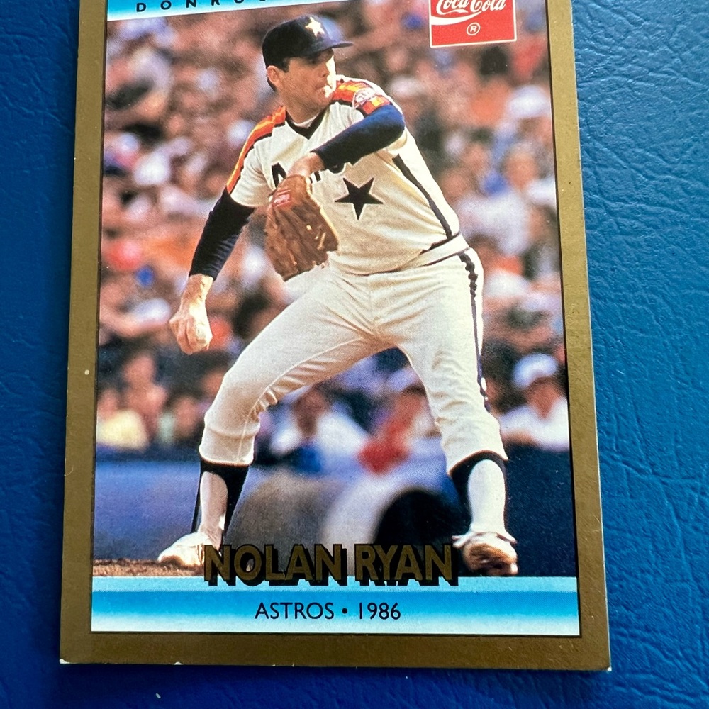 Nolan Ryan Astros 1986 Baseball Card